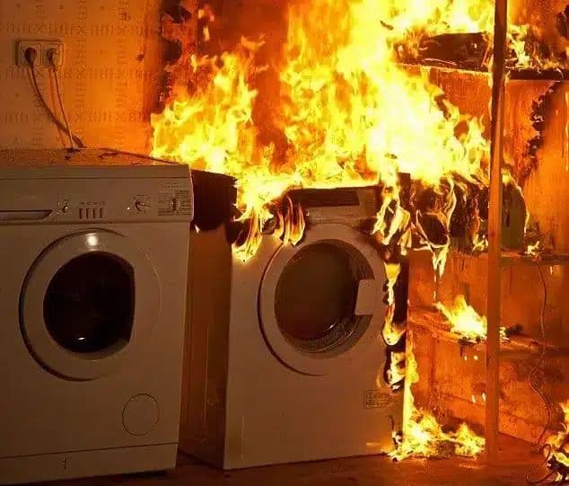 Dryer fire danger example 3